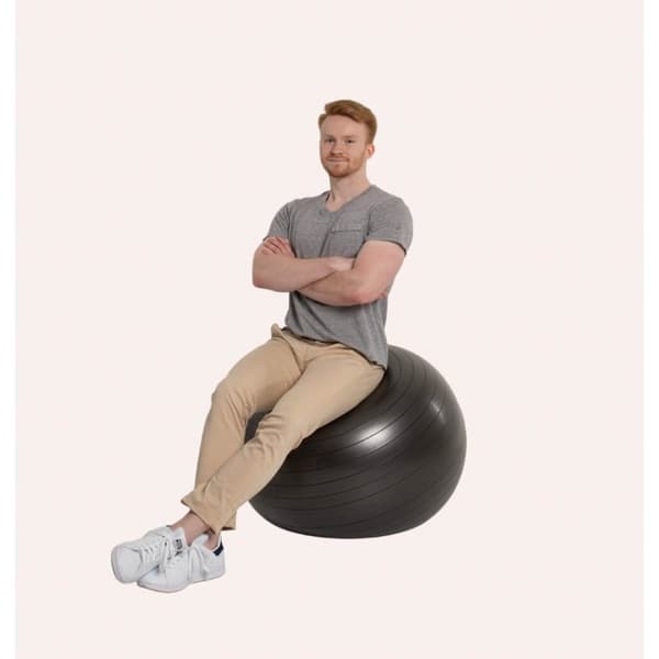 SWEDISH POSTURE Gym Ball 60 cm infaltable ball
