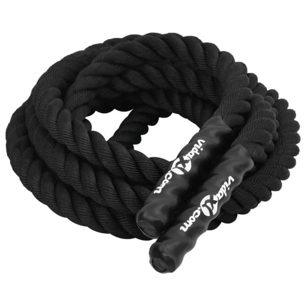 Battle rope svart 6 m 4,5 kg polyester