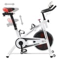 Miniatyrbild 3 av 11: vidaXL Motionscykel med pulsmätare vit och röd
