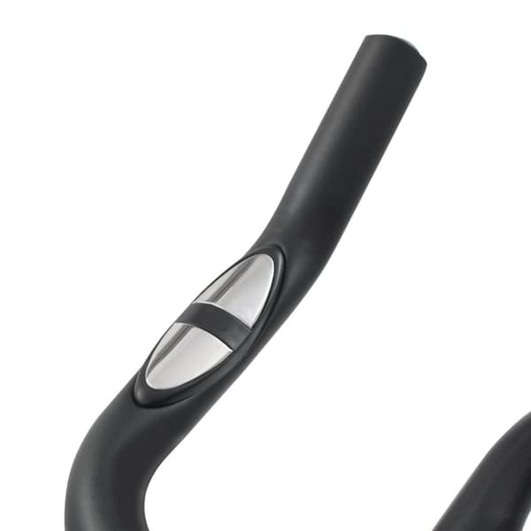 vidaXL Motionscykel med pulsmätare vit och röd