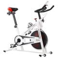 Miniatyrbild 2 av 11: vidaXL Motionscykel med pulsmätare vit och röd