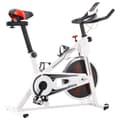 Miniatyrbild 1 av 11: vidaXL Motionscykel med pulsmätare vit och röd