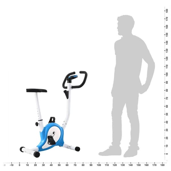 vidaXL motionscykel med bæltemodstand blå
