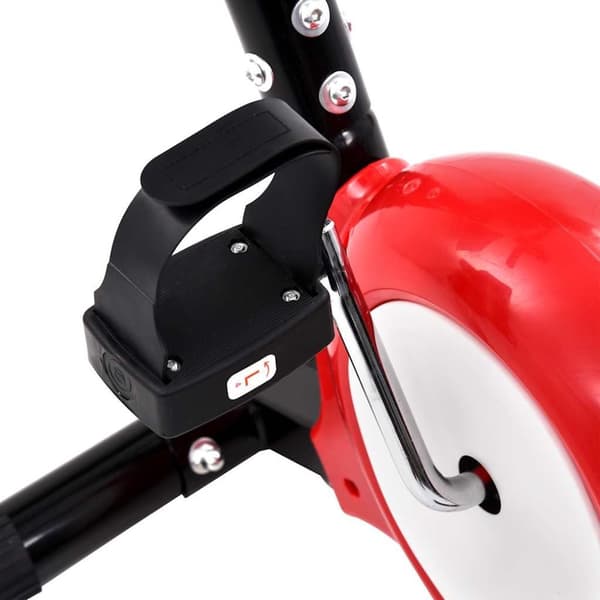 vidaXL motionscykel med bæltemodstand rød