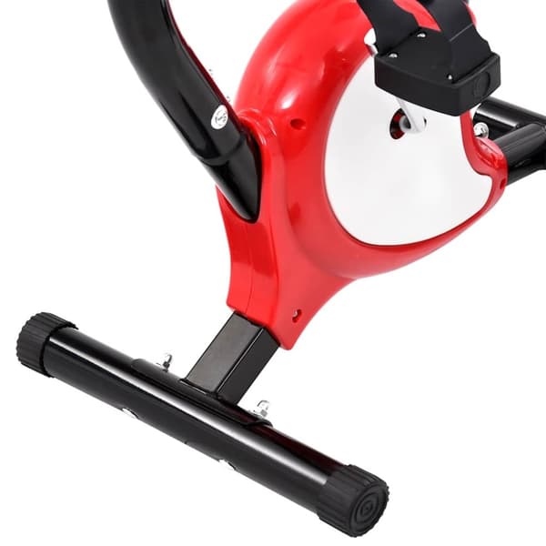 vidaXL motionscykel med bæltemodstand rød