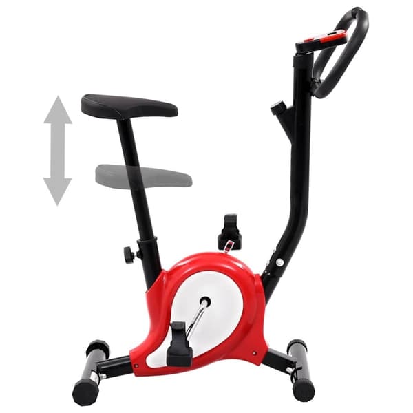 vidaXL motionscykel med bæltemodstand rød