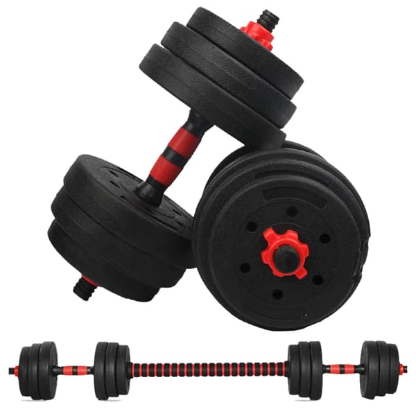 2i1 Hantlar & Skivstång - Max 20kg