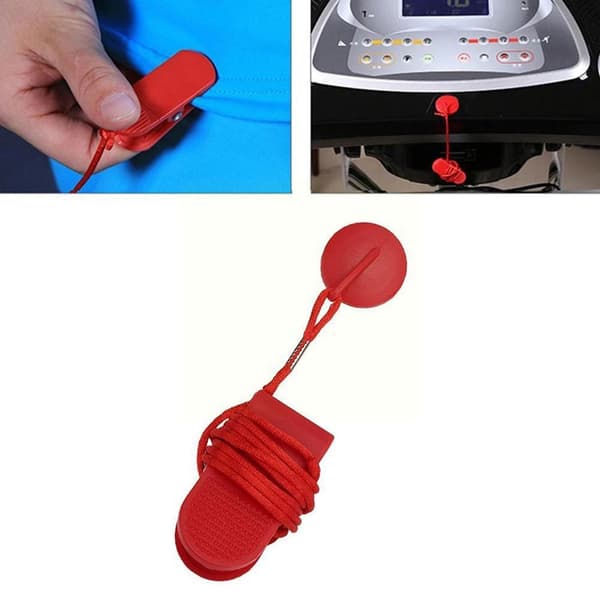 Säkerhetssnöre till löpband med magnetisk nödstopp