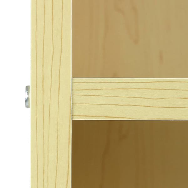 MonsterShop A1200 Butiksdisk Retail Showcase Vitrineskab, ahorn, 120 cm x 90 cm x 60 cm