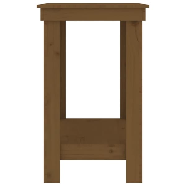 arbejdsbord 110x50x80 cm massivt fyrretræ gyldenbrun