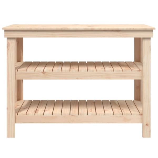 arbejdsbord 110,5x50x80 cm massivt fyrretræ