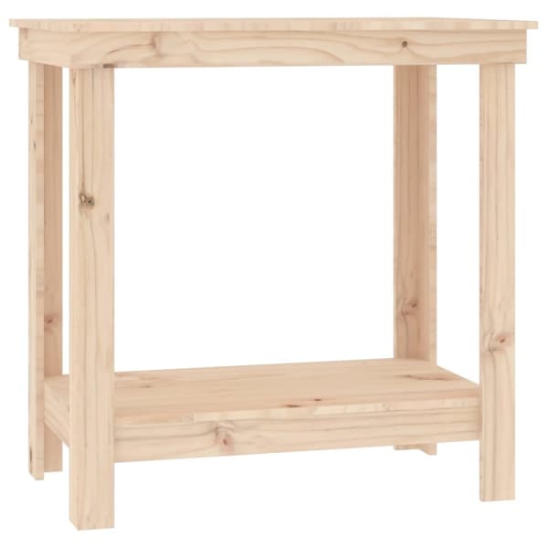 arbejdsbord 80x50x80 cm massivt fyrretræ