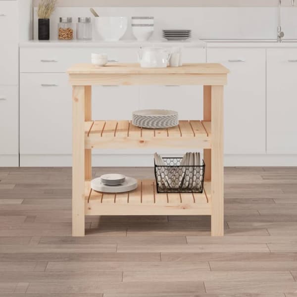 arbejdsbord 78,5x50x80 cm massivt fyrretræ