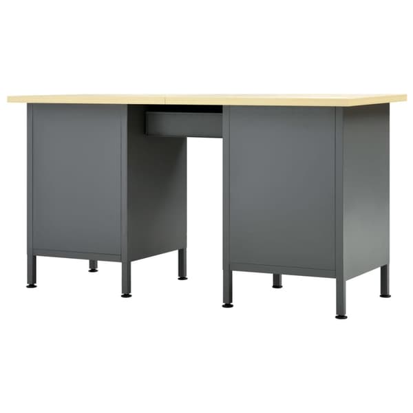 arbejdsbord 120x60x85 cm stål sort