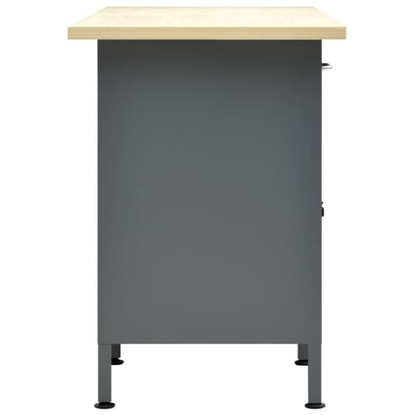 arbejdsbord 120x60x85 cm stål sort