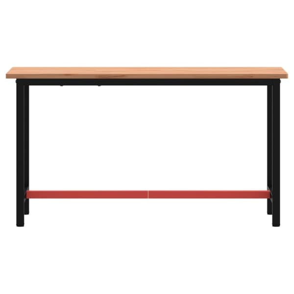 arbejdsbænk 150x55x81,5 cm massivt bøgetræ og metal