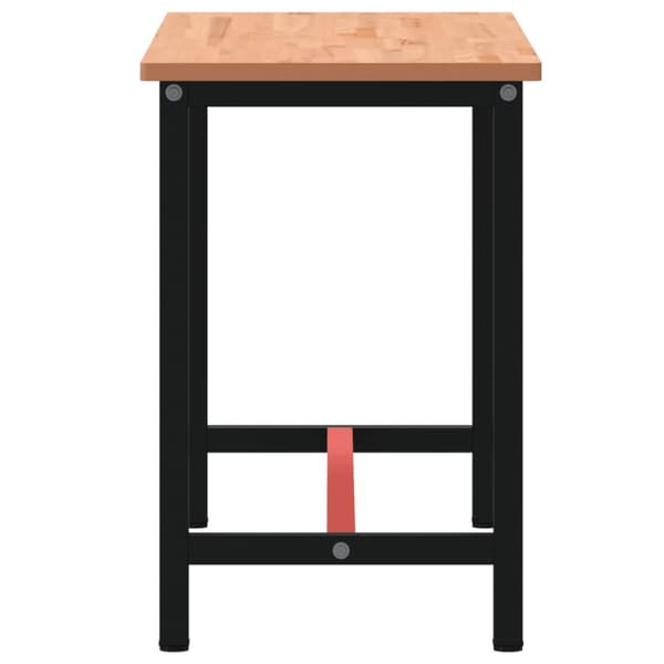 arbejdsbænk 150x55x81,5 cm massivt bøgetræ og metal