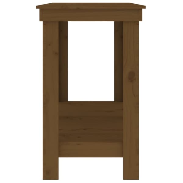 arbejdsbord 180x50x80 cm massivt fyrretræ gyldenbrun