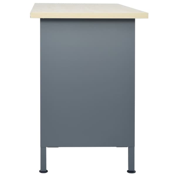 arbejdsbord 120x60x85 cm stål sort
