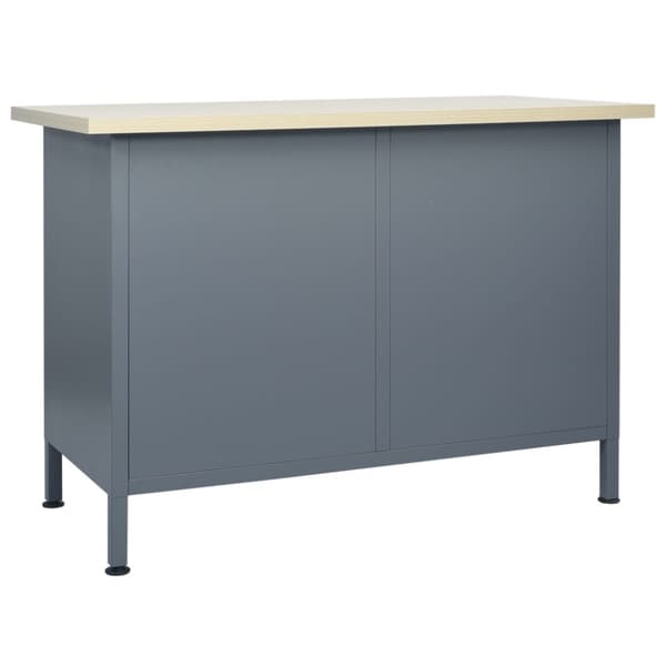 arbejdsbord 120x60x85 cm stål sort