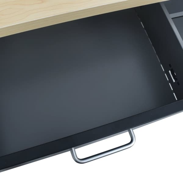 arbejdsbord 120x60x85 cm stål sort