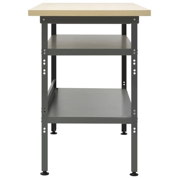 arbejdsbord 120x60x85 cm stål grå