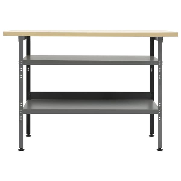 arbejdsbord 120x60x85 cm stål grå