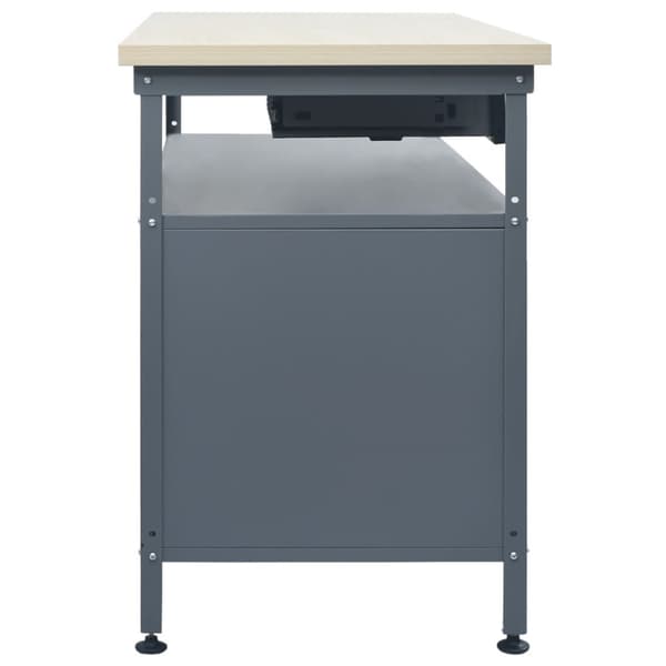 arbejdsbord 120x60x85 cm stål sort
