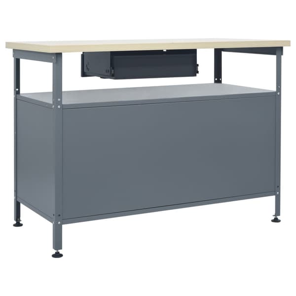 arbejdsbord 120x60x85 cm stål sort