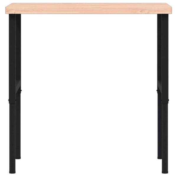 arbejdsbænk 100x60x(73-99,5) cm massivt bøgetræ rektangulær
