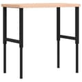 Miniatyrbillede 2 af 10: arbejdsbænk 100x60x(73-99,5) cm massivt bøgetræ rektangulær