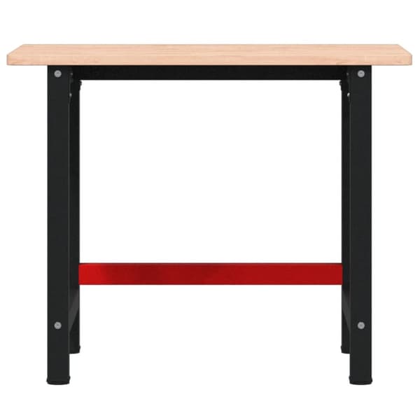 arbejdsbænk 100x60x81,5 cm massivt bøgetræ rektangulær