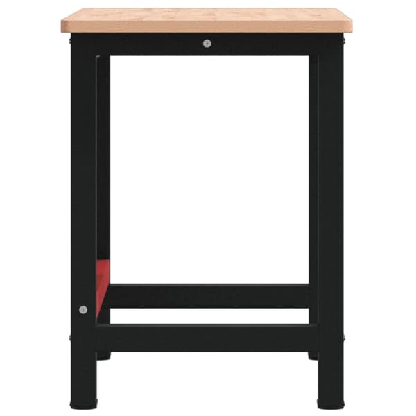 arbejdsbænk 100x60x81,5 cm massivt bøgetræ rektangulær
