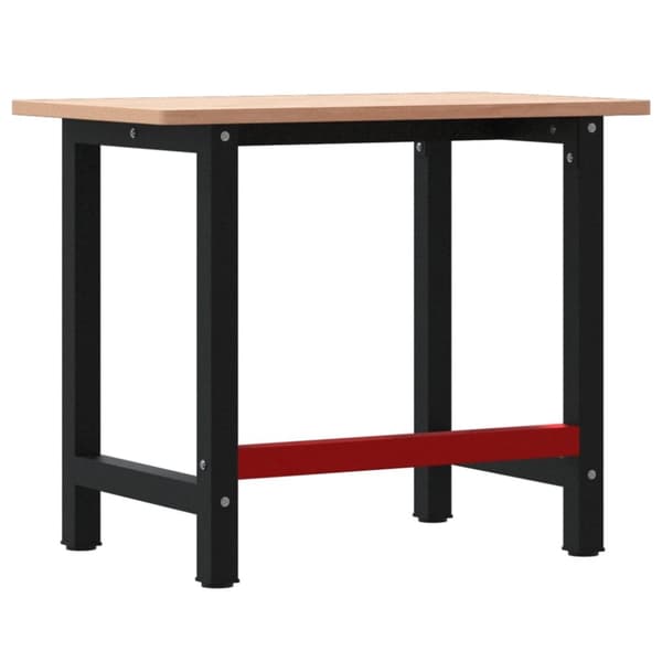 arbejdsbænk 100x60x81,5 cm massivt bøgetræ rektangulær