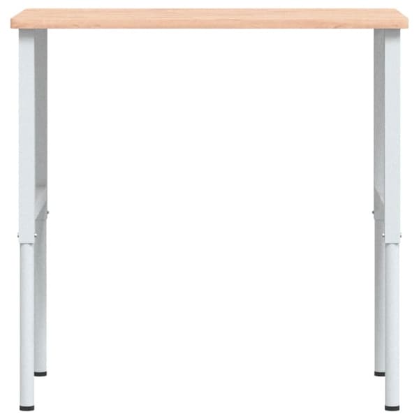 arbejdsbænk 100x60x(71,5-98) cm massivt bøgetræ rektangulær
