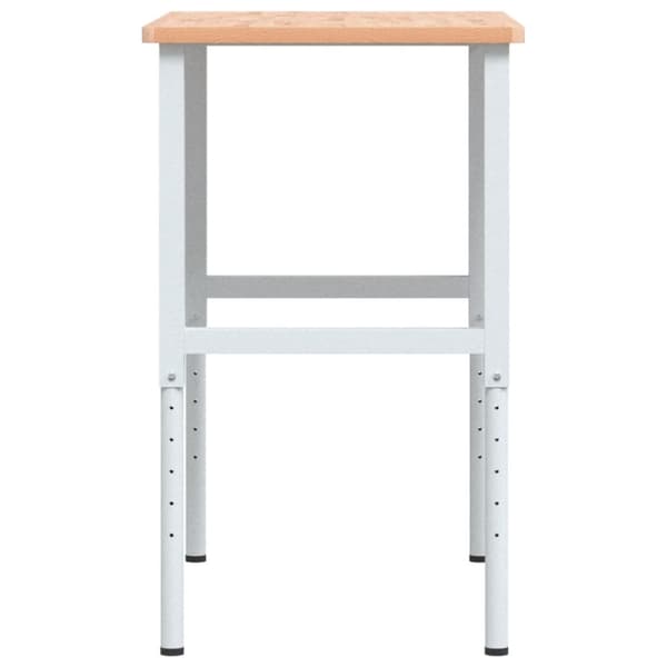 arbejdsbænk 100x60x(71,5-98) cm massivt bøgetræ rektangulær