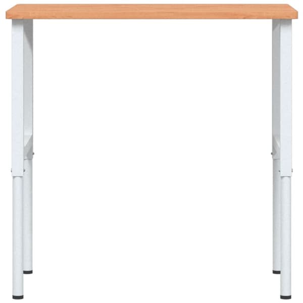 arbejdsbænk 100x60x(71,5-98) cm massivt bøgetræ rektangulær