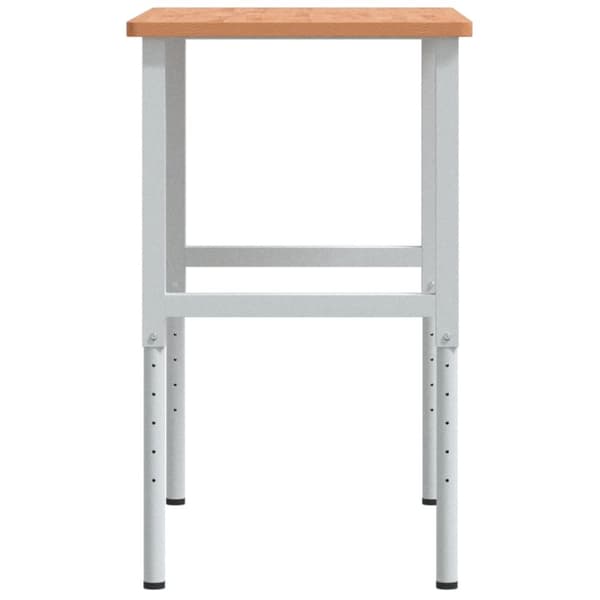arbejdsbænk 100x60x(71,5-98) cm massivt bøgetræ rektangulær