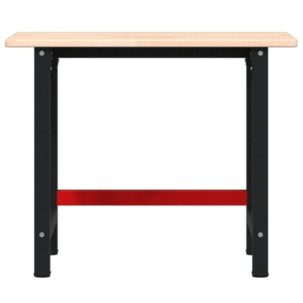 arbejdsbænk 100x60x81,5 cm massivt egetræ rektangulær