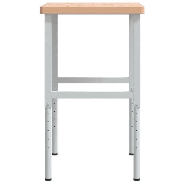 Arbetsbänk 100x60x(73-99,5) cm massivt bokträ rektangulär