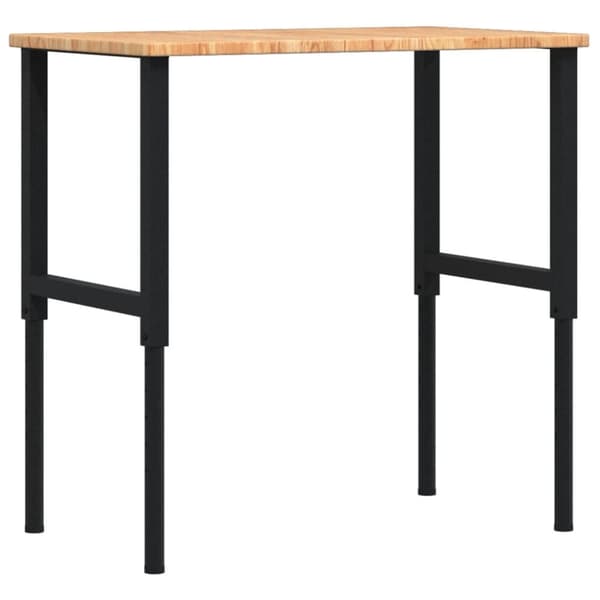 arbejdsbænk 100x60x(71,5-98) cm massivt egetræ rektangulær
