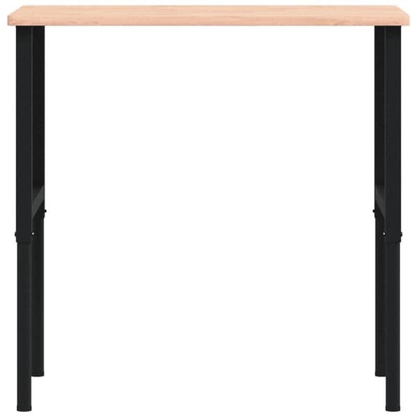 arbejdsbænk 100x60x(71,5-98) cm massivt bøgetræ rektangulær
