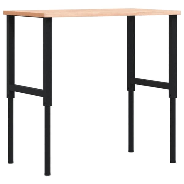 arbejdsbænk 100x60x(71,5-98) cm massivt bøgetræ rektangulær