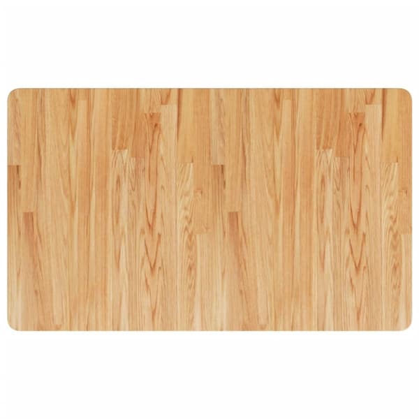arbejdsbænk 100x60x81,5 cm massivt egetræ rektangulær lysebrun