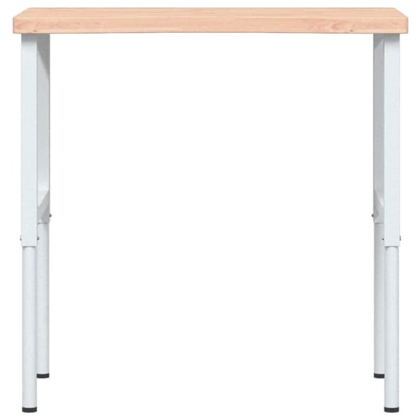 Arbetsbänk 100x(55-60)x(73-99,5) cm massivt bokträ
