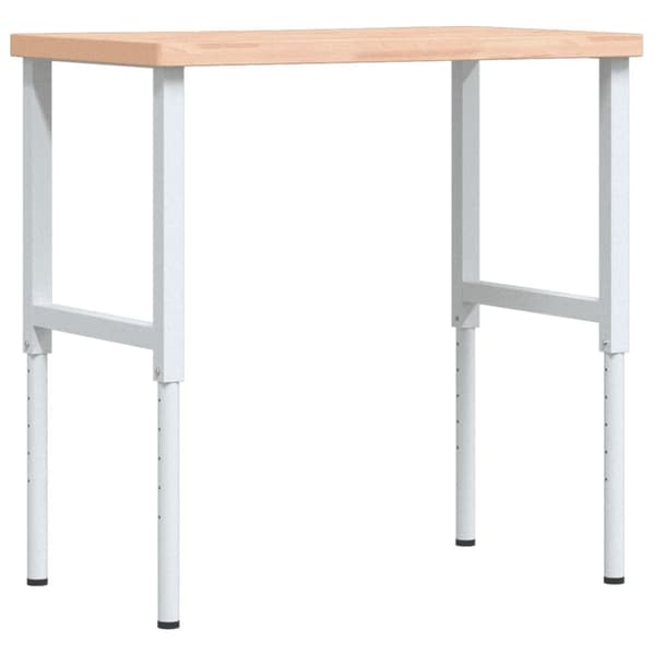 Arbetsbänk 100x(55-60)x(73-99,5) cm massivt bokträ