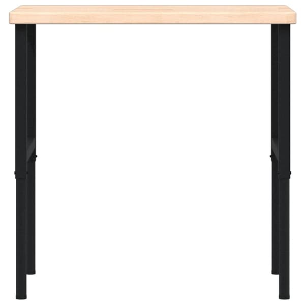 arbejdsbænk 100x60x(73-99,5) cm massivt egetræ rektangulær