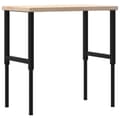 Miniatyrbillede 7 af 10: arbejdsbænk 100x60x(73-99,5) cm massivt egetræ rektangulær