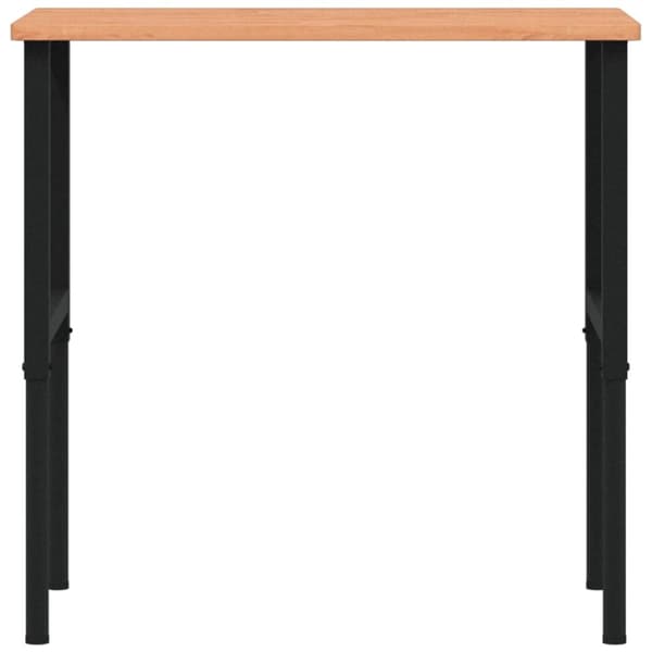 arbejdsbænk 100x60x(71,5-98) cm massivt bøgetræ rektangulær