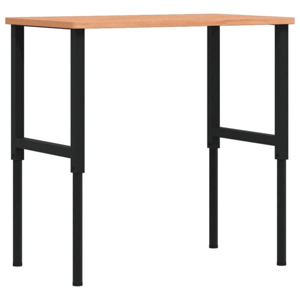 arbejdsbænk 100x60x(71,5-98) cm massivt bøgetræ rektangulær